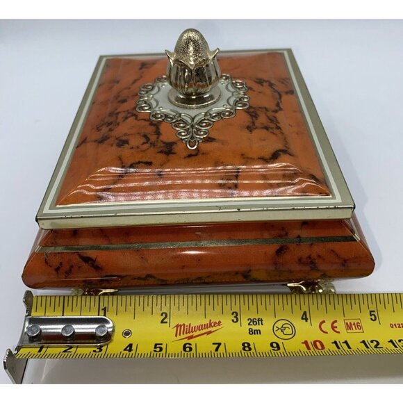 Blue Bird Confectionery Harry Vincent Limited Candy Tin Orange Gold England - Picture 10 of 14